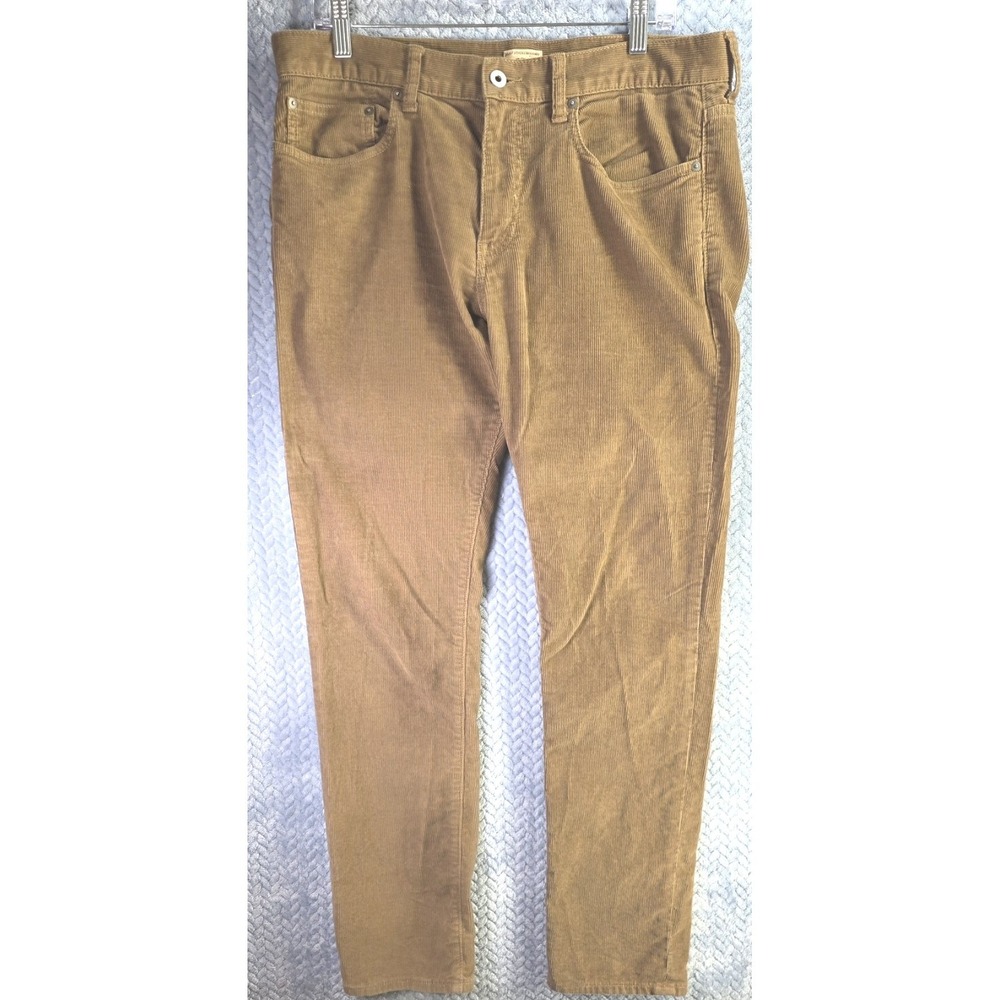 J.Crew 484 Slim Fit Men's Corduroy Pants Brown Size 33x32 Old School Style
